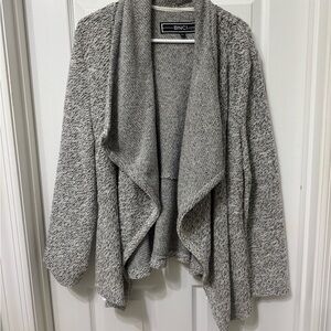 Blanc Noir Heathered Gray Cardigan